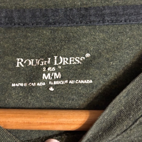 ROUGH DRESS Long Sleeve Cotton Crew Neck Shirt - Picture 3 of 4